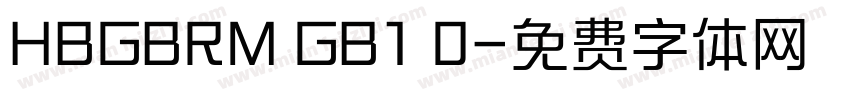 HBGBRM GB1 0字体转换